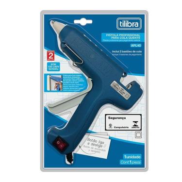 Imagem de Pistola De Cola Quente Apl40 60w Bivolt Azul - Tilibra