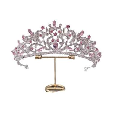 Imagem de Tiara De Diamante Princesa, Coroa De Noiva, Acessórios Para Penteados 