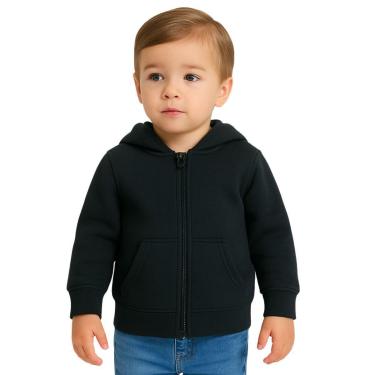 Imagem de Moletom Canguru Zíper Com Capuz Infantil Unissex Básica Kyly-Unissex