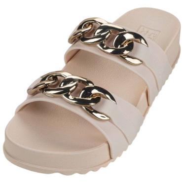 Imagem de Chinelo Feminino Detalhes Dourados e Muito Conforto Zaxy