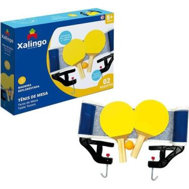 Imagem de Conjunto para Tênis de Mesa Xalingo Raquete Rede Bolinha