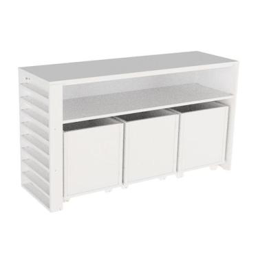 Imagem de Rack Com Baús Infantil E Porta Carrinhos Giuseppe 100% Mdf - WoodCore