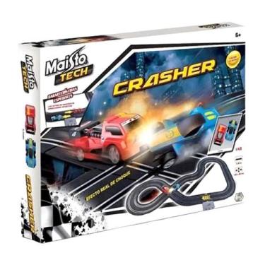 Imagem de Pista Tech Com 2 Carrinhos Crasher 1/43 Maisto 83039