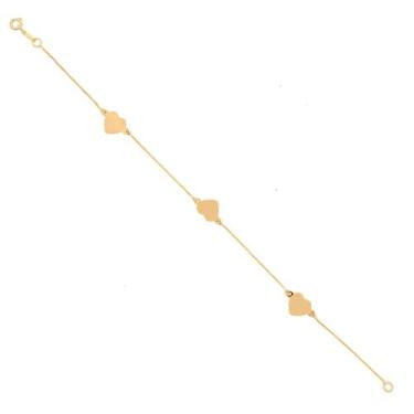 Imagem de Pulseira De Ouro 18k Feminina Veneziana Coração - DR Joias