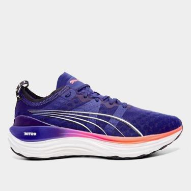 Imagem de Tênis Puma ForeverRun Nitro Wns Feminino, Azul escuro, 36