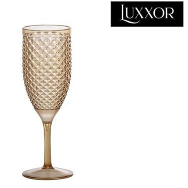 Imagem de Taça De Acrílico Luxxor Para Vinho / Água Amber Cintilante 480ml - PAR