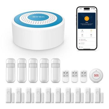 Imagem de Sistema de Alarme Residencial PGST Sem Fio com Alertas no App e Alexa