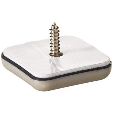 Imagem de Shepherd Hardware 9242 Deslizantes Deslizantes Deslizantes Esparadrapos Quadrados de 1-3/8 polegadas, Pacote com 4, Bege