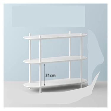 Imagem de KIZQYN Estante prateleira de armazenamento estante de livros estante de madeira ajustável organizador de armazenamento de mesa rack de armazenamento estante (tamanho: 1)