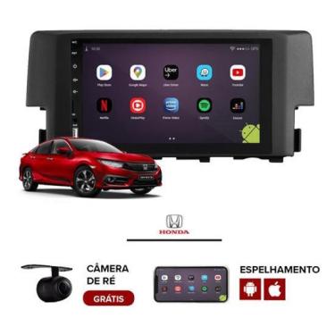 Imagem de Central Multimídia Android Honda Civic G10 Câmera De Ré