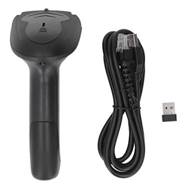 Imagem de Leitor De Código De Barras Portátil, Leitor De Código De Barras, Sem Fio De 2,4 GHz E USB Com Fio, Código 1D Leitor De Código De Barras 2D, Distância De Transmissão De 100 M, Para Loja, Supermercado,