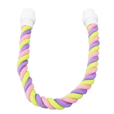 Imagem de Poleiro de Corda de Pássaro, Brinquedo Colorido de Corda de Papagaio de Escalada, Dobrável, Seguro e Fácil Instalação para Calopsitas para Periquitos (M)
