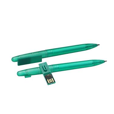 Imagem de OneSquareCore Caneta-tinteiro de 16 GB em forma de pen drive USB 2.0, pen drive, pen drive, pen drive, pen drive, pen drive, pen drive, pen drive em U, unidade (verde)