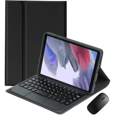 Imagem de Capa teclado for Xieomi Pad 6 / Pad 6 Pro 11 polegadas Teclado Bluetooth com trackpad, teclado magnético fino removível, Mouse Bluetooth, Preto