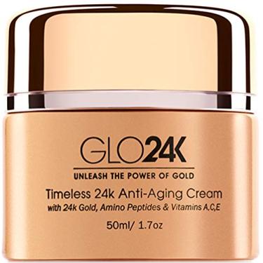 Imagem de GLO24K Eterna Idade-provocação creme com ouro 24k, retinol, péptidos, e Vitaminas A, C, E.
