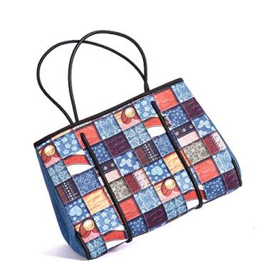 Imagem de Luvo - Bolsas femininas de neoprene Phantom - Viagem, Patchwork., One Size