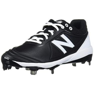Imagem de New Balance Tênis feminino de softbol Fuse V2 Metal, Preto/branco, 5