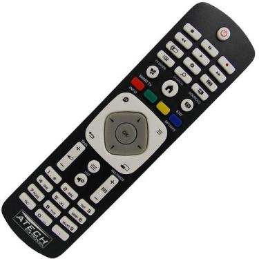 Imagem de Controle Remoto TV Philips Compatível 42PFG5909 / 42PFG6809 - Atech, T