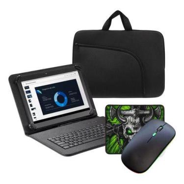 Imagem de Capa Com Teclado Kit Mouse P/ Tablet Samsung Galaxy Tab A9 - Skin Zabo