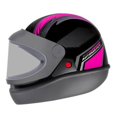 Imagem de Capacete Ebf Automático Bolt San Marino + Nfe, Rosa, 56