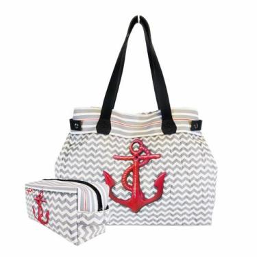 Imagem de Bolsa Feminina e Necessaire Âncora Vermelha Magicc Bolsas