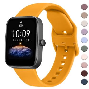 Imagem de AK Pulseira para Amazfit GTS 4/GTS 4 Mini/GTS 3/GTS 2/GTS 2e/GTS 2 mini/GTS/GTR mini, pulseira esportiva macia de 20 mm para relógio inteligente Amazfit Bip 3/Bip 3 Pro/Bip U Pro/Bip/Bip Lite/Bip