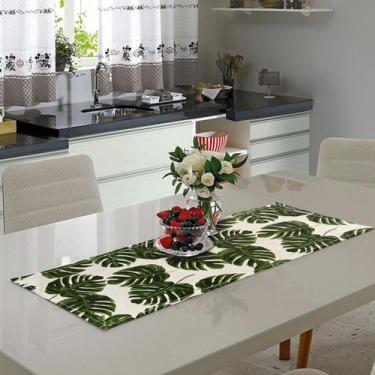 Imagem de Caminho De Mesa Estampado Costela De Adão 0.40M X 1.40M - Menedecor