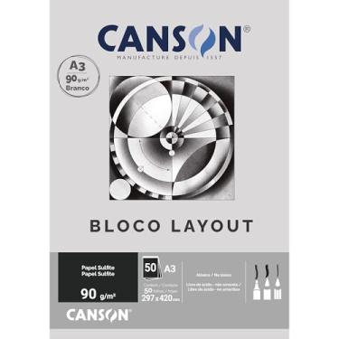 Imagem de Bloco Técnico A3 90g/m², Canson, 66667034, Layout, 50 Folhas