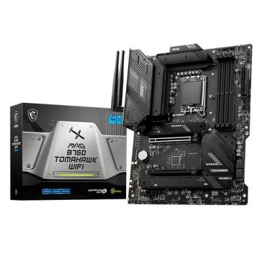 Imagem de Placa Mãe MSI B760 Mag Tomahawk Wi-Fi DDR5 Socket LGA 1700, preto