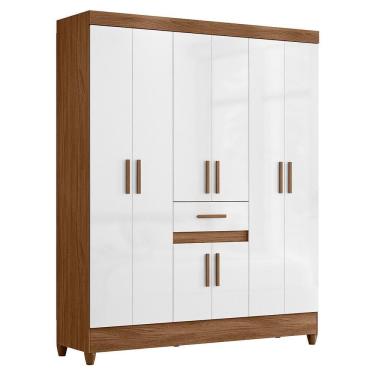 Imagem de Guarda Roupa Solteiro Portugal 8 Portas e 1 Gaveta - Moval