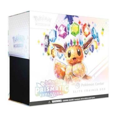 Imagem de Pokemon TCG: Scarlet & Violet-Prismatic Evolutions Pokémon Center Elite Trainer Box