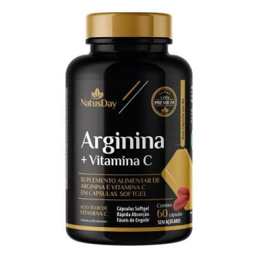 Imagem de Arginina + Vitamina C (60 Cápsulas) - Natusday Premium