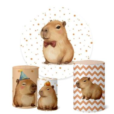 Imagem de Trio Capas Cilindro  Painel Redondo 1,50m Capivara - Fadrix, K1CAA0019