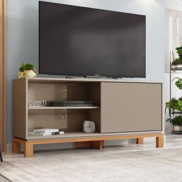 Imagem de Bancada Rack Para Até 45 Polegadas Jace Marrom Caemmun