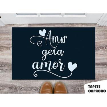 Imagem de Tapete Capacho Personalizado Amor Gera Amor - Deluzz