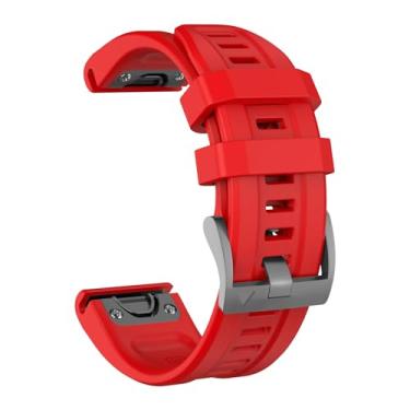 Imagem de ISABAKE Pulseira esportiva de silicone para Fenix 7S para relógio inteligente Fenix 7S Pro/Fenix 6S/Fenix 6S Pro/Fenix 5S/Fenix 5S Plus/D2 Delta S - fivela prata
