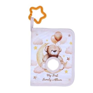Imagem de Pssopp Baby My First Family Álbum, Soft Photo Cloth Book álbum de Fotos Baby Holds My First Soft Cloth Family Photo Book para Recém -nascidos Crianças Pequenas