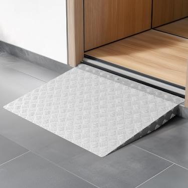Imagem de gardhom Rampas De Entrada Alumínio Portáteis 2 A 6 Polegadas Altura, Uma Peça, Para Cadeiras Rodas, Degraus Entrada, Scooters, Elétricas, Andadores, Capacidade Carga 900 Libras