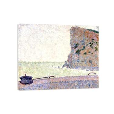 Imagem de Paul Signac Famosas Pinturas-Impressas em Tela-Clima cinzento-Moderno Pôster Decoração Sala de Estar e Quarto 20x25cm8x10in Tela Embrulhada