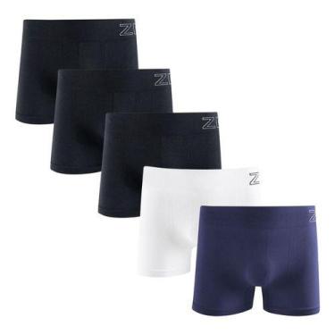 Imagem de Kit 5 Cuecas Boxer Zee Rucci Masculina Microfibra Poliamida - Zee Rucc