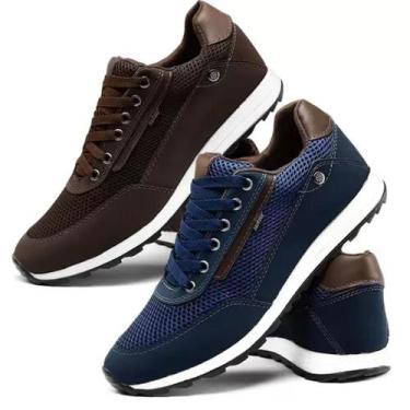 Imagem de Kit 2 Pares de Tênis Masculino Sapatênis Casual Esporte Fino - MKSHOES
