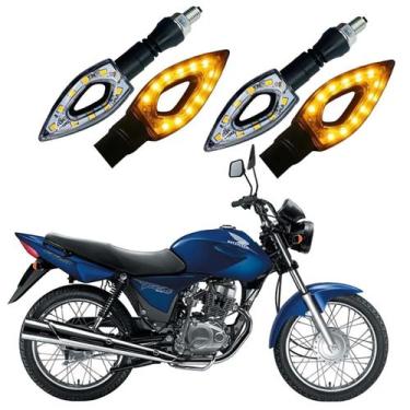 Imagem de Kit  4 Setas Sequenciais P01S CG 150 Titan ES 2010 2011 2012 2013 2014