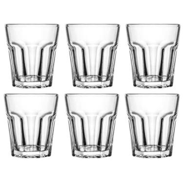 Imagem de Conjunto 6 Copos Facetado Sodero Drink Vidro Bar 150ml - CLASS HOME