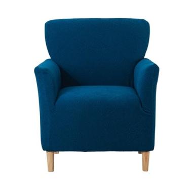 Imagem de CRFATOP 1 capa de cadeira elástica com braços Jacquard Accent capa de cadeira poltrona flor macia banquete capas laváveis para cadeira de sala de estar, escritório, recepção, sofá de leitura, B17