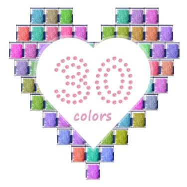 Imagem de CAIOVSE 15000 peças de contas de pintura de diamante de 30 cores, brocas redondas 5D diamante strass acessórios de arte para artesanato, fundo plano redondo diamante de resina para artesanato DIY GEM