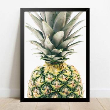 Imagem de Quadro Decorativo Abacaxi - Moldura Preta E Vidro  A4 