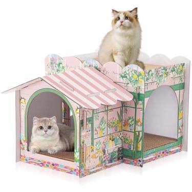 Imagem de Papelão multinível Cat House Lineshading 45x27x30 cm