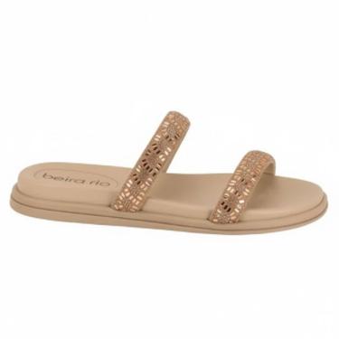 Imagem de Chinelo Papete Feminino Beira Rio Tiras De Brilho 8488.122