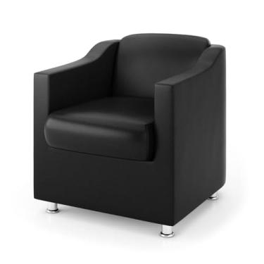 Imagem de Poltrona Recepção Consultorio Dentista Balaqui Decor Cor:preto