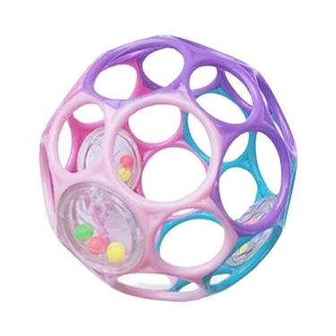 Imagem de Bola Sensorial Macia Para Bebês Com Chocalho E Sino, Brinquedo De Educ